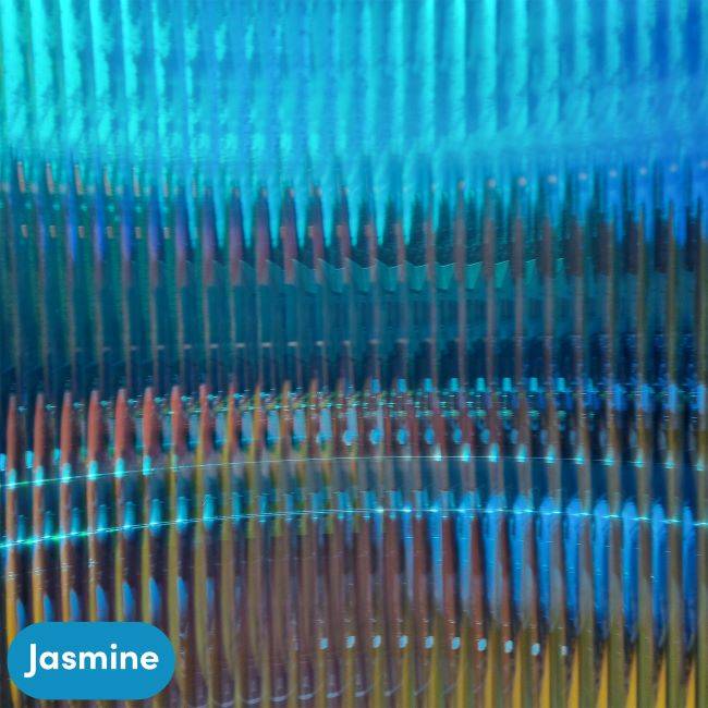 Dichroic Blue reeded window film