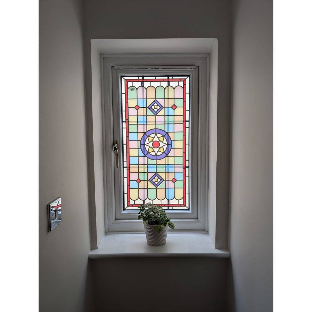 Barbara Stained Glass Window Film