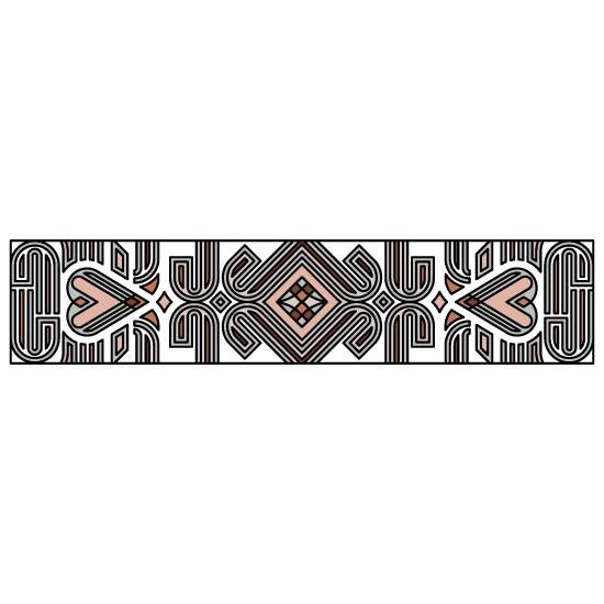 simple stained glass window film design