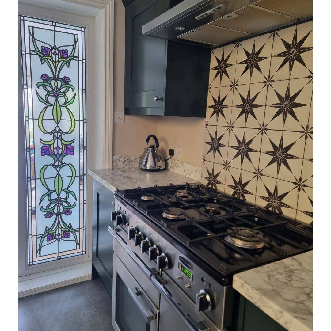 Cynthia Stained Glass Window Film