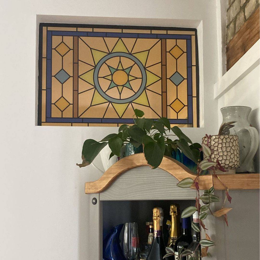 Dhani Stained Glass Window Film