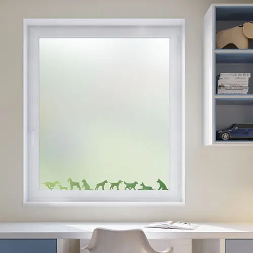Dogs Border Window Film