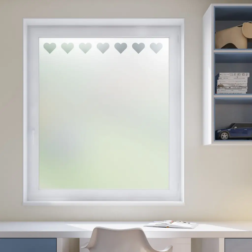 Hearts Border Window Film