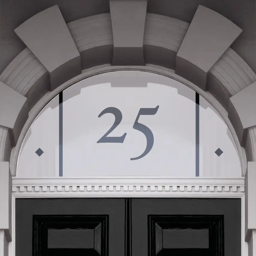 Friselle Fanlight House Number