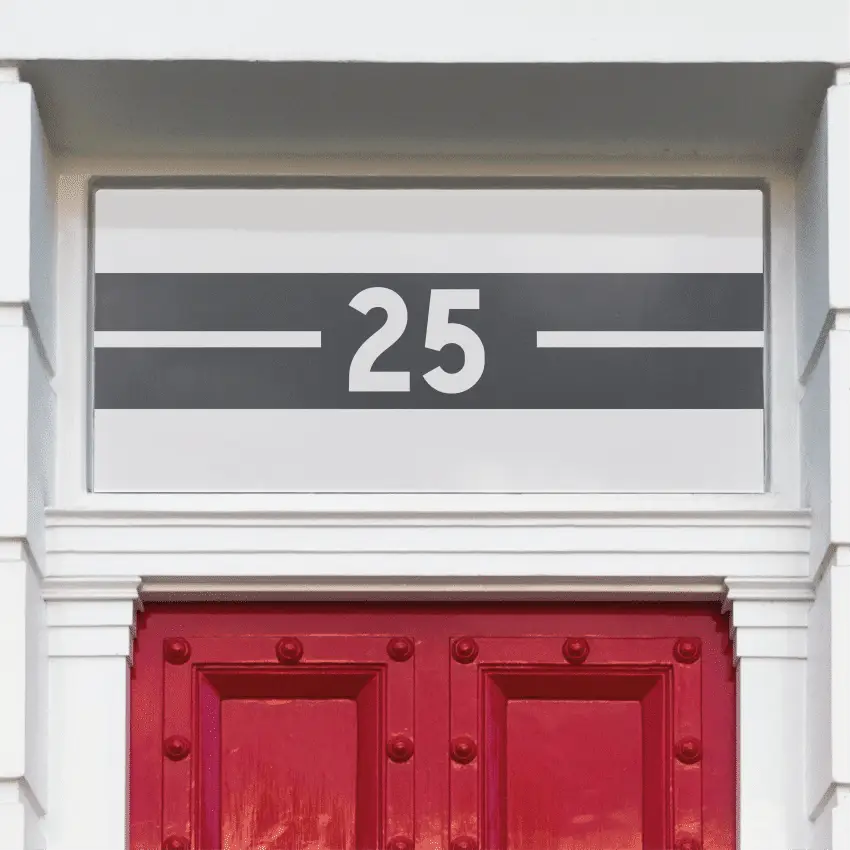 Parpardelle Rectangular House Number