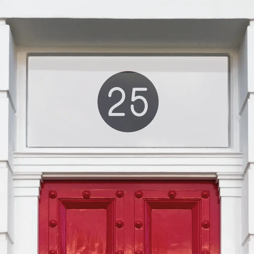 Fusilli Rectangular House Number