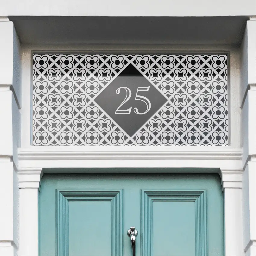 Arrabiata Patterned House Number