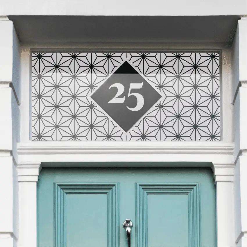 Puttanesca Patterned House Number