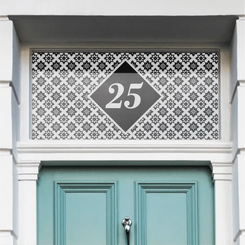 Vongole Patterned House Number