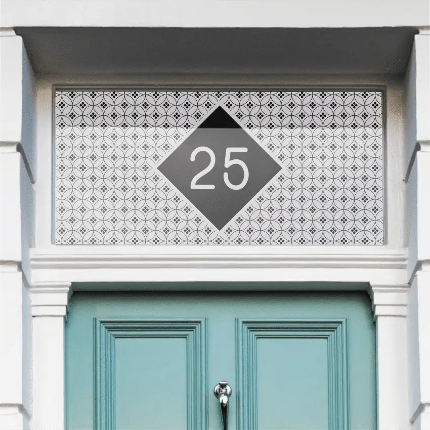 Friggione Patterned House Number