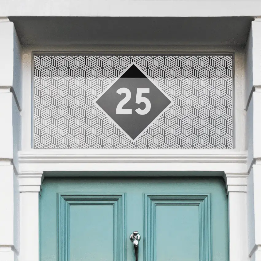 Pomodoro Patterned House Number