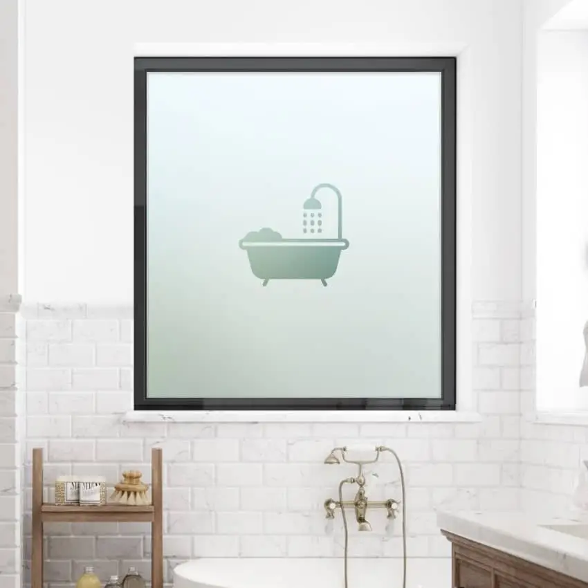 Bath Centrepiece Window Film