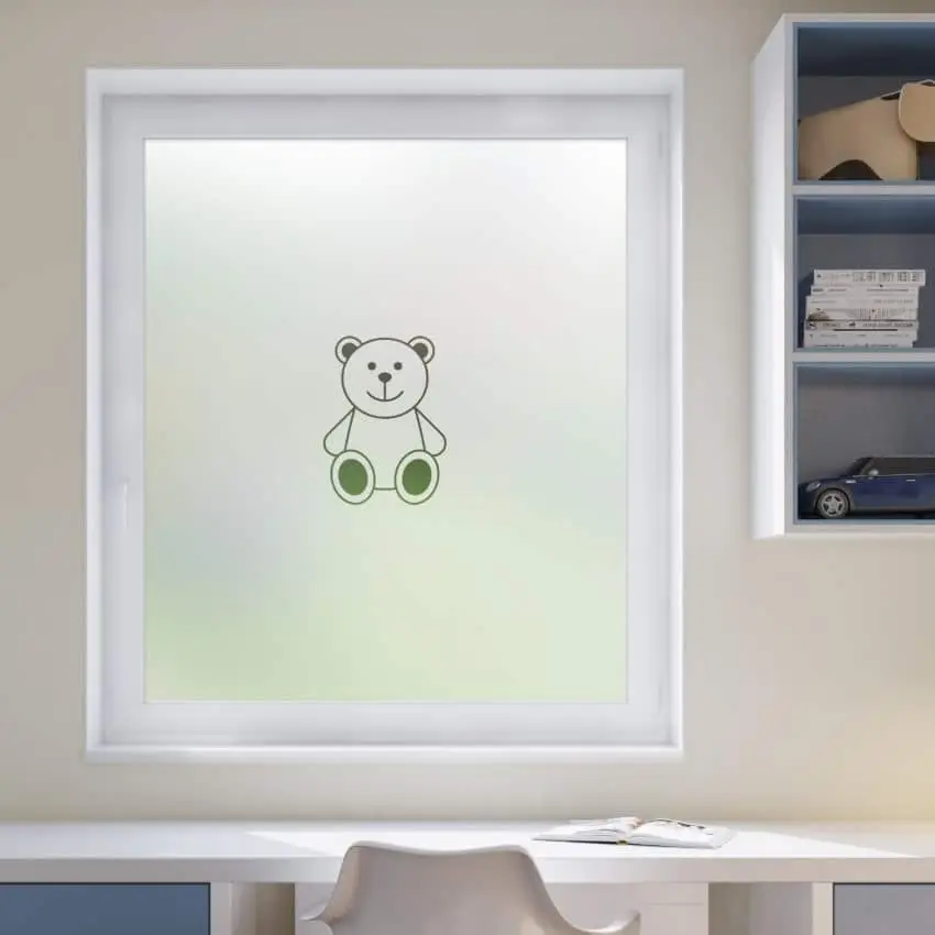 Teddy Bear Centrepiece Window Film