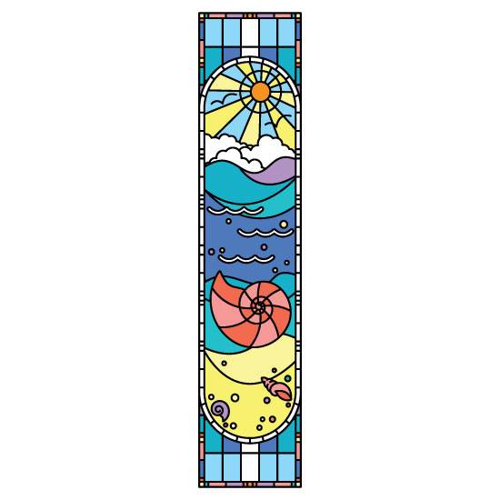Nautilus Stained Glass Window Film
