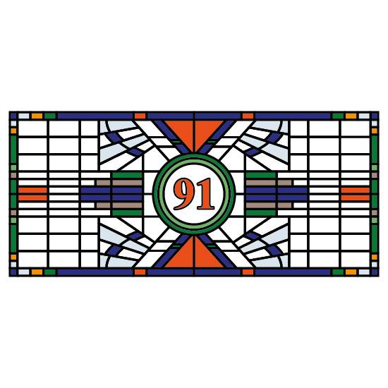 Olivia Stained Glass Window Film