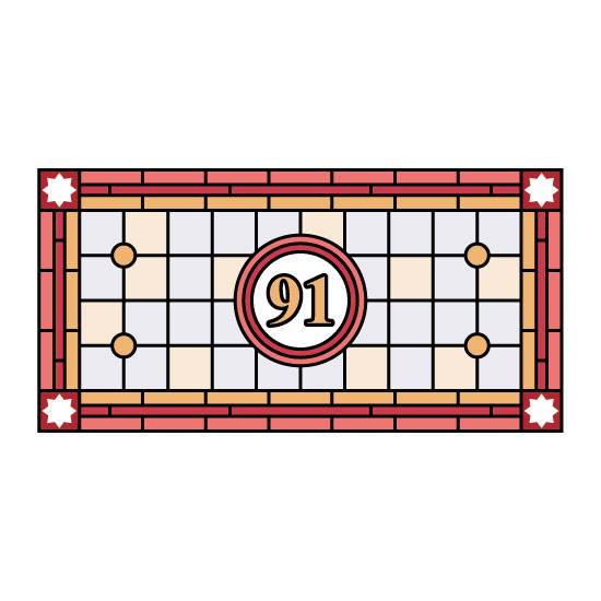 Catherine Stained Glass Window Film