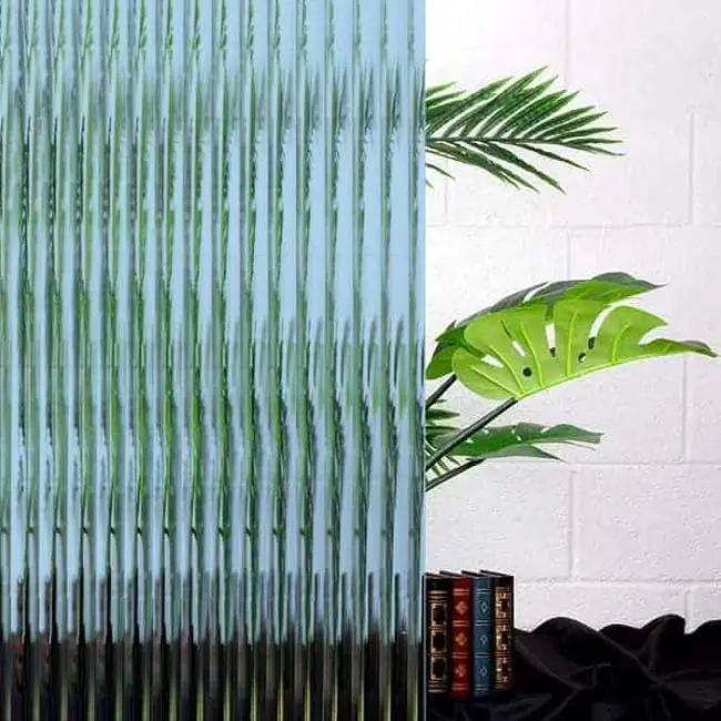 Cool Blue 1/2" Reeded Glass Window Film