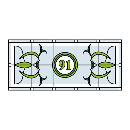 Cynthia Stained Glass Window Film