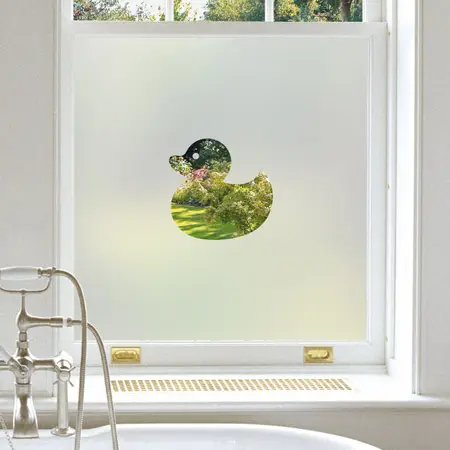 Duck Centrepiece Window Film