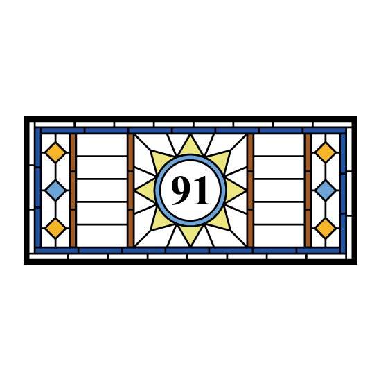 Dhani Stained Glass Window Film