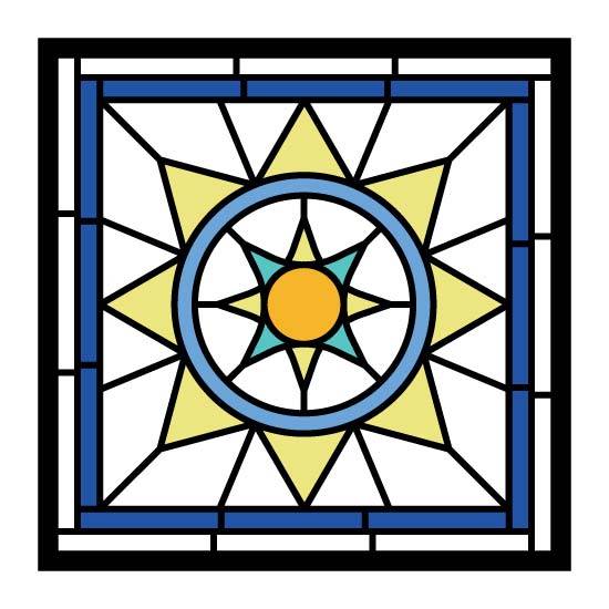 Dhani Stained Glass Window Film