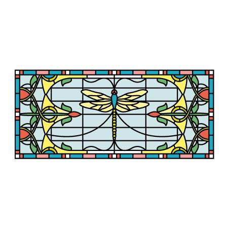 Jane Stained Glass Window Film
