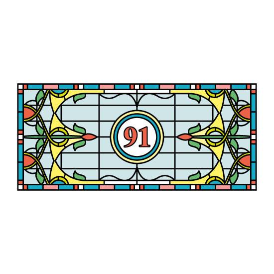 Jane Stained Glass Window Film