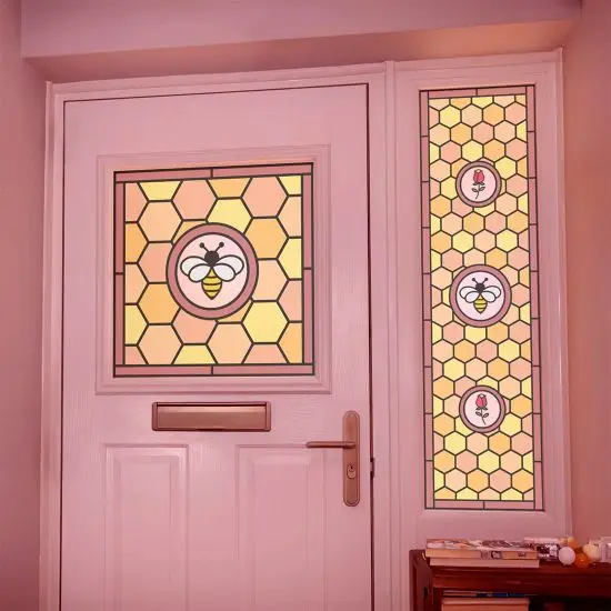 Louise Stained Glass Window Film