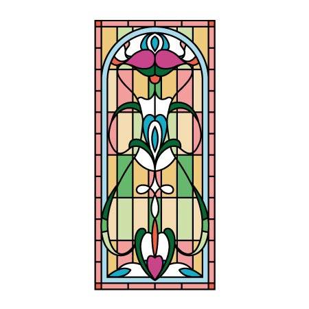 Maureen Stained Glass Window Film