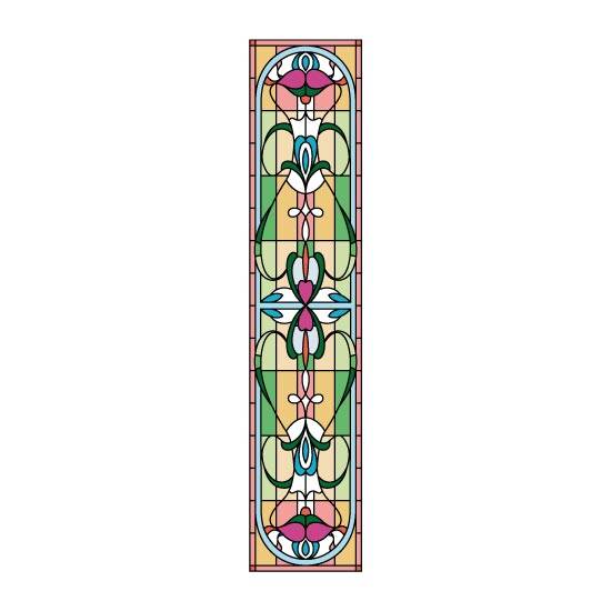 Maureen Stained Glass Window Film