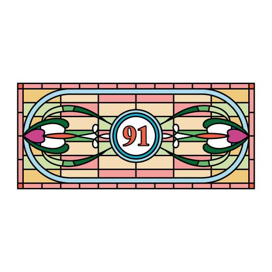 Maureen Stained Glass Window Film