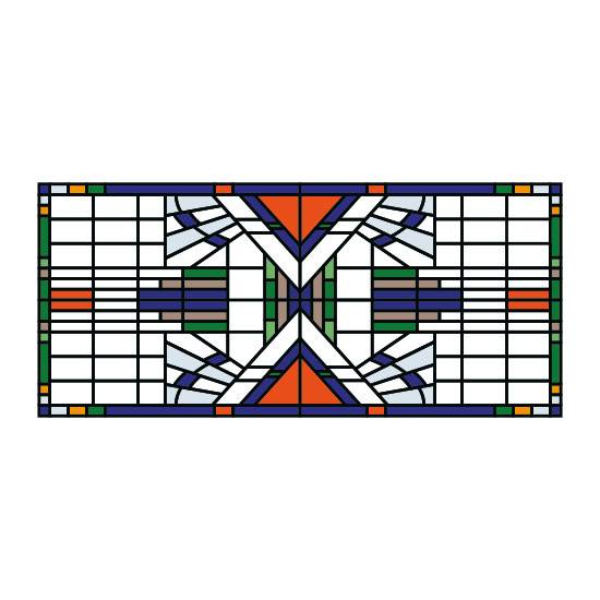 Olivia Stained Glass Window Film