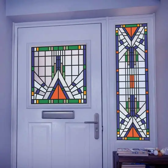 Olivia Stained Glass Window Film