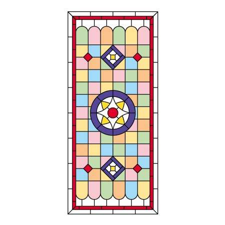 Barbara Stained Glass Window Film
