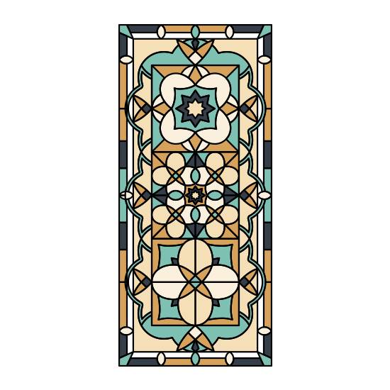 Zak Stained Glass Window Film