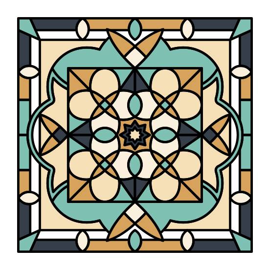 Zak Stained Glass Window Film